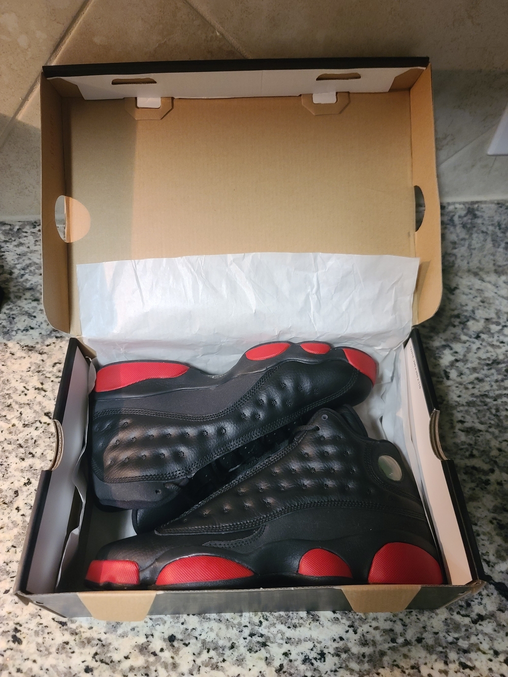 Jordan Black and Red Retro Basketball Sneakers